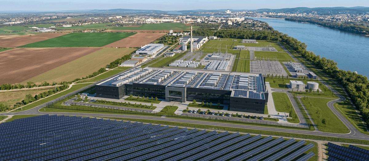 Vizualizácia dátového centra s energetickou infraštruktúrou