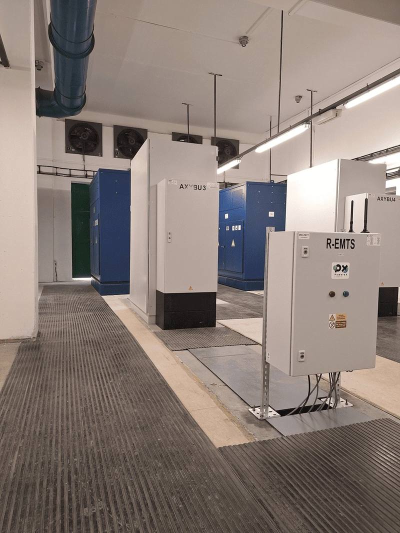 Schéma zapojenia BESS do distribučnej siete